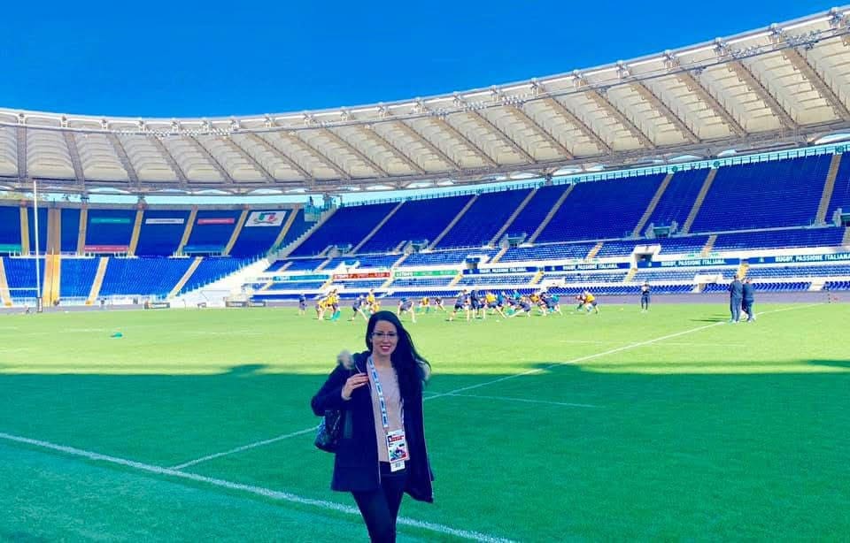 At Stadio Olimpico during Italy’s Captains Run — a powerful reminder that success comes from relentless focus and a solutions mindset.
